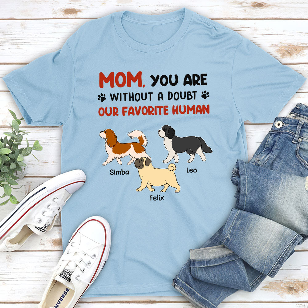 Favorite Hooman No Doubt - Personalized Custom Unisex T-shirt