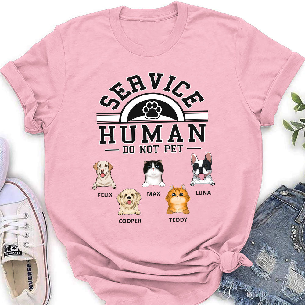 Pet Service Human Logo - Personalized Custom Women's T-shirt