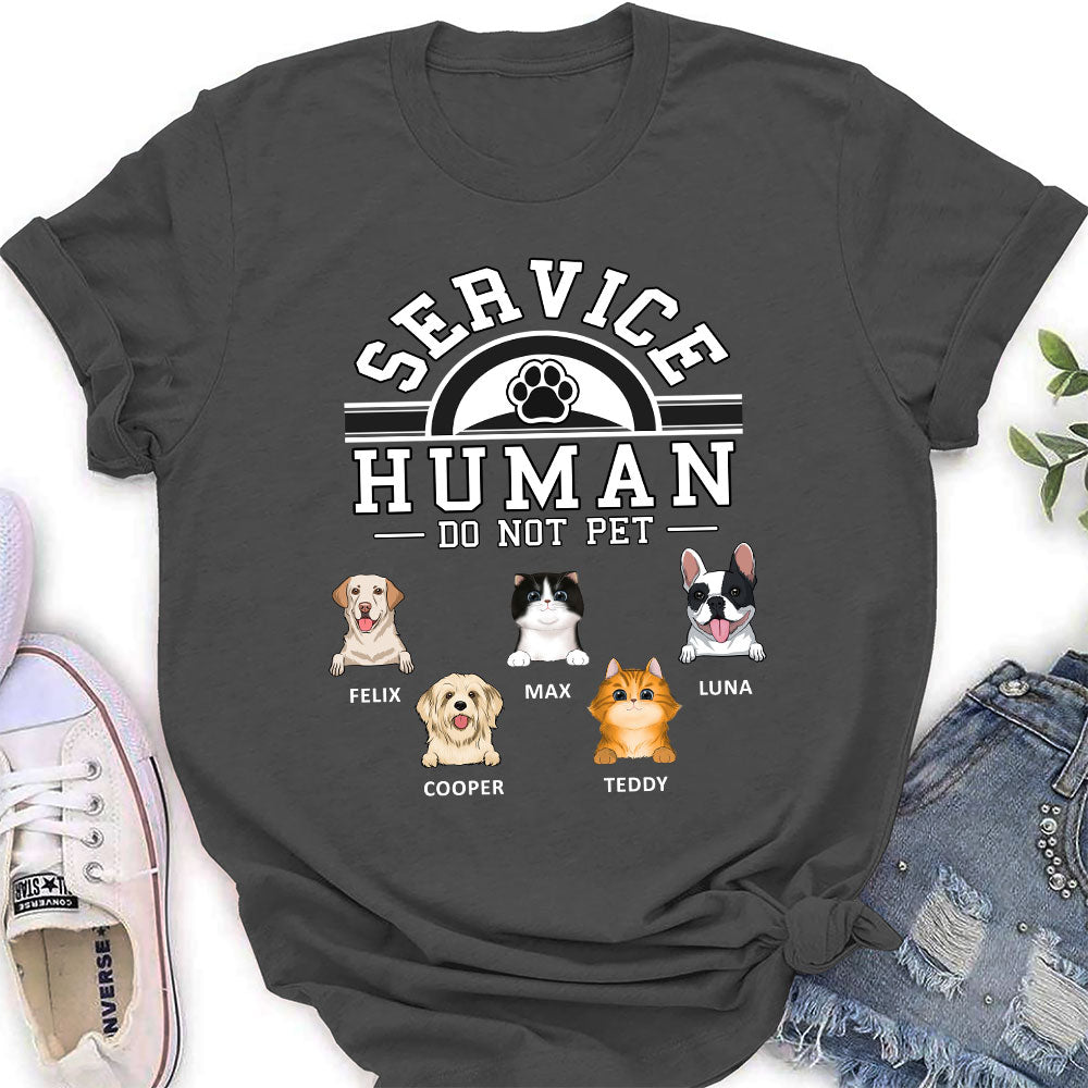 Pet Service Human Logo - Personalized Custom Women's T-shirt