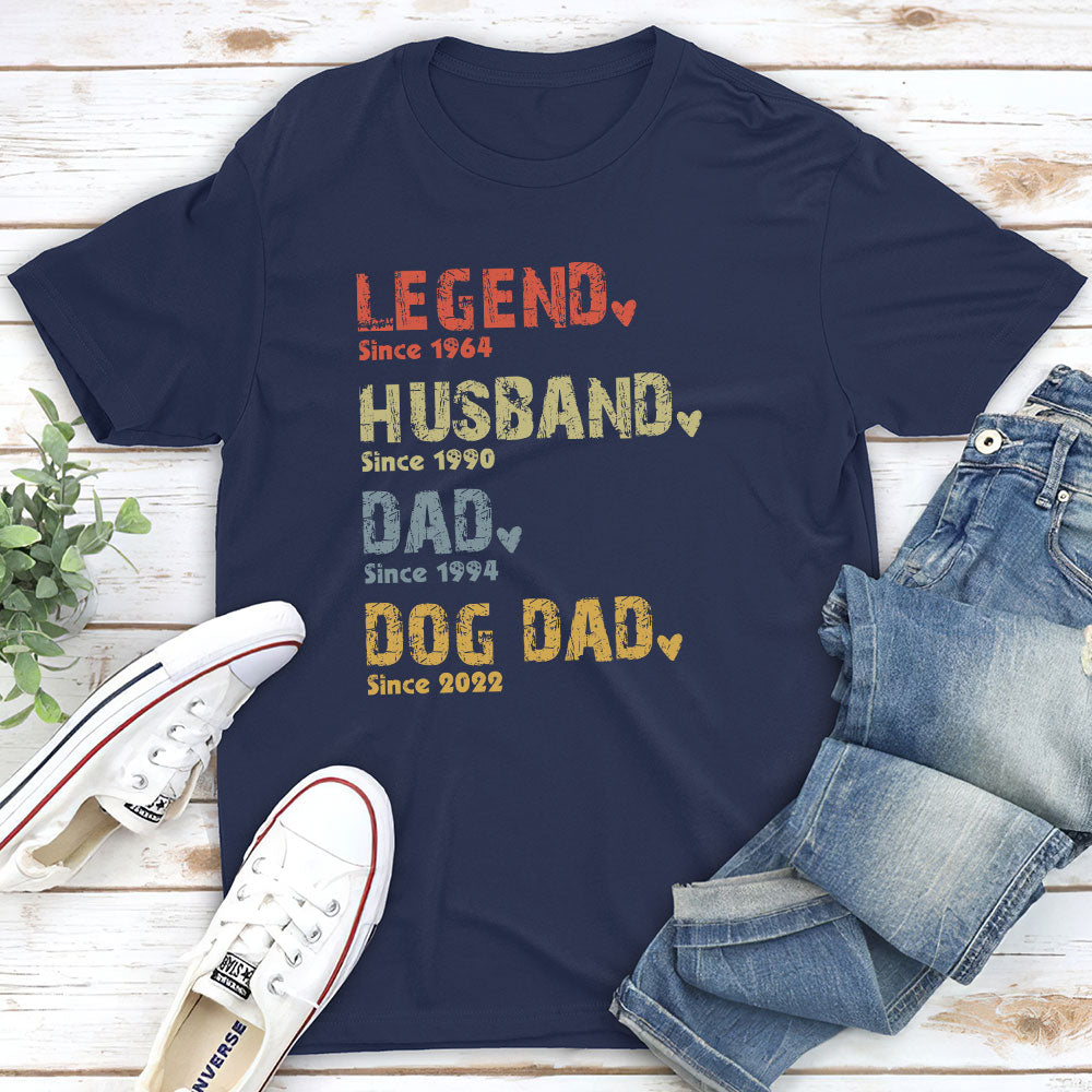 Legend Dog Dad/Mom - Personalized Custom Unisex T-shirt