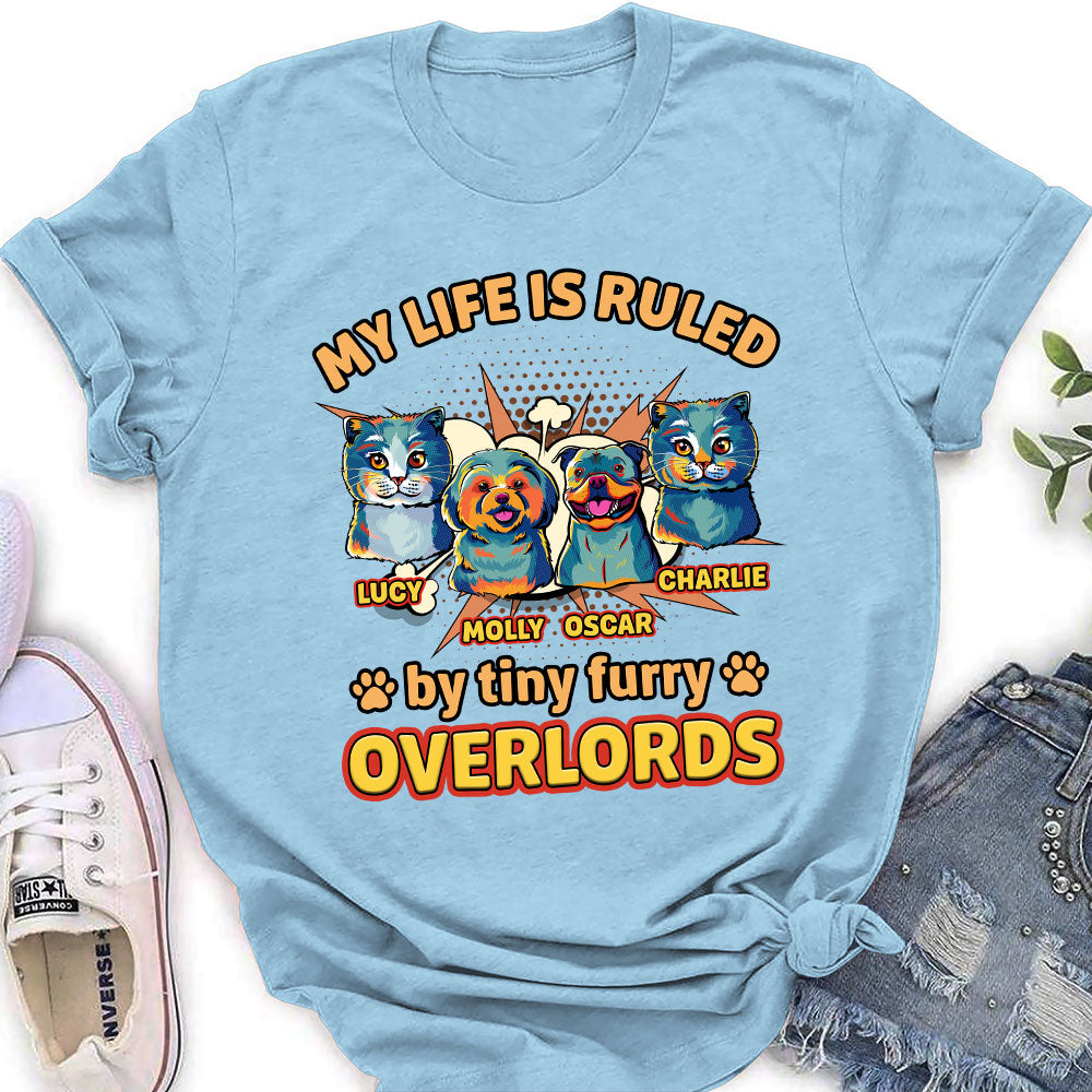 Pop Art Ruled By Cats - Personalized Custom Women's T-shirt