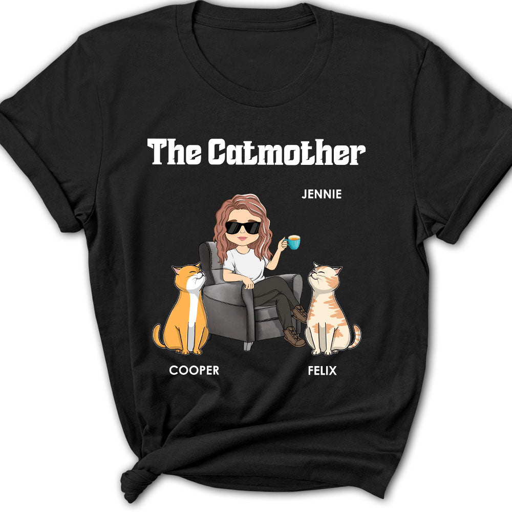 Mother Of Cats - Personalized Custom Women's T-shirt