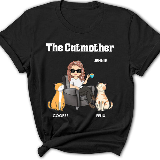 Mother Of Cats - Personalized Custom Women's T-shirt