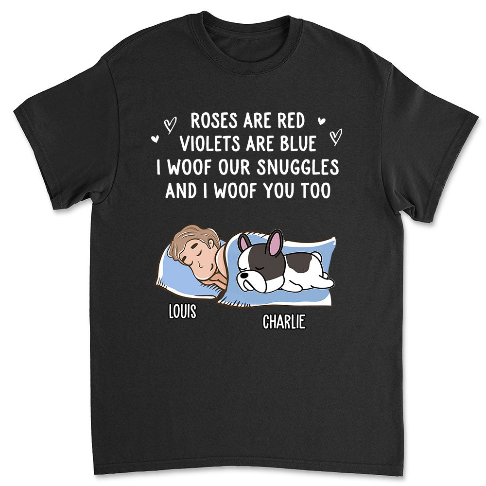 Woof Snuggles 2 - Personalized Custom Unisex T-shirt