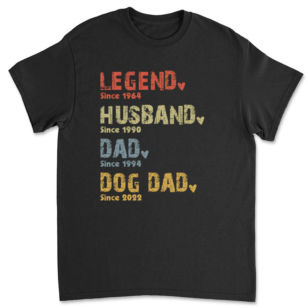 Legend Dog Dad/Mom - Personalized Custom Unisex T-shirt