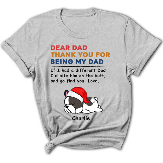 Bite The Butt Christmas - Personalized Custom Women's T-shirt