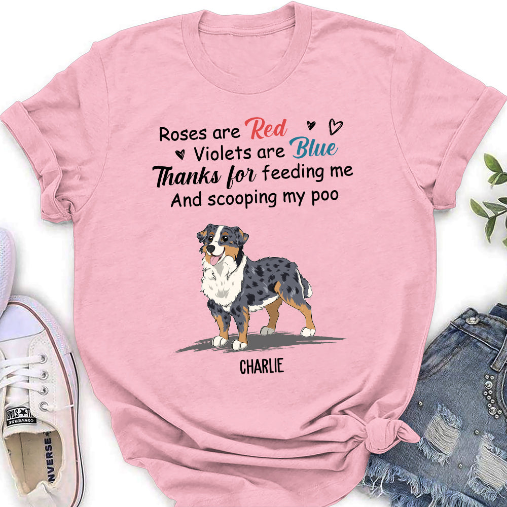 Thanks For Feeding Me - Personalized Custom Women's T-shirt