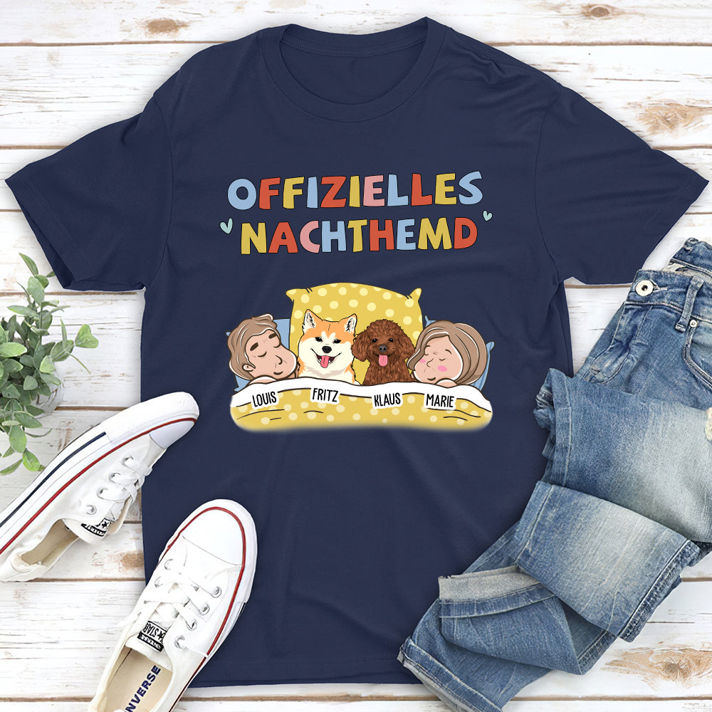 Offizielles Nachthemd Für Paare 2 - Personalisiertes Unisex T-shirt