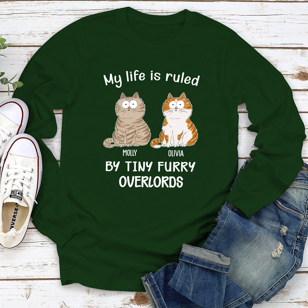 Cat Ruled My Life - Personalized Custom Long Sleeve T-shirt