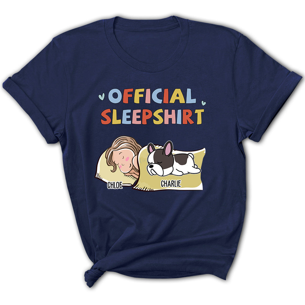 Sleeping Dog Sleepshirt Version 2 - Personalized Custom Women's T-shirt