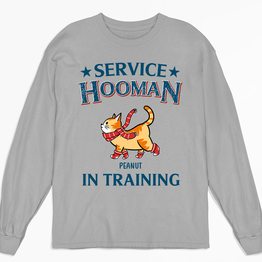 Service Human In Traning - Personalized Custom Long Sleeve T-shirt