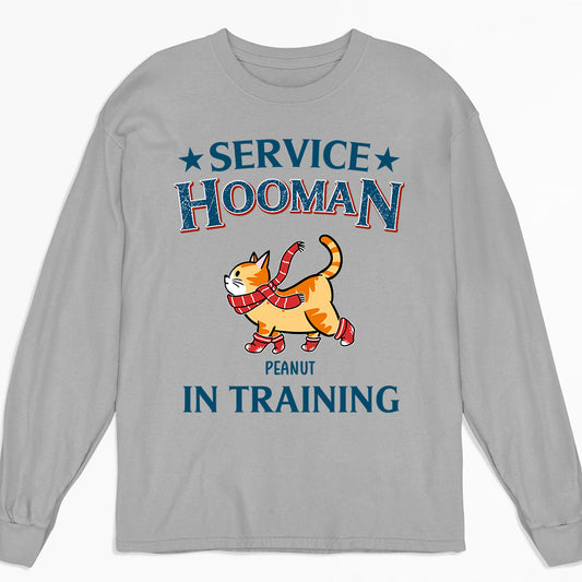 Service Human In Traning - Personalized Custom Long Sleeve T-shirt