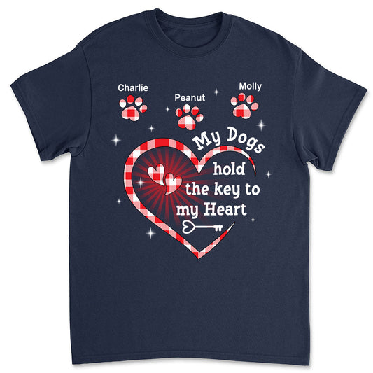 My Dog Holds The Key - Personalized Custom Unisex T-shirt