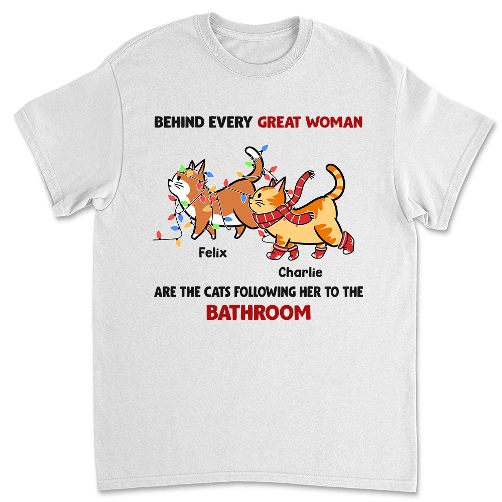 Behind Every Great Person - Personalized Custom Unisex T-shirt