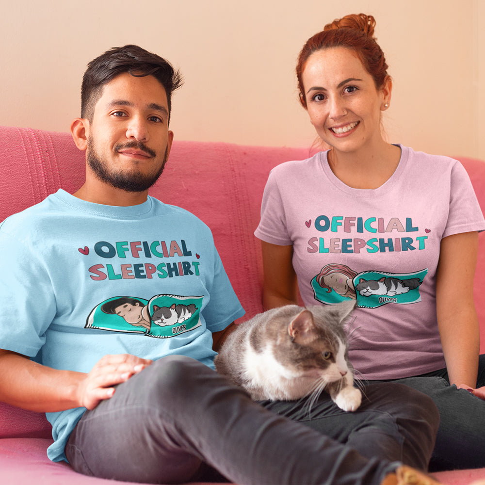 Cat Official Sleepshirt - Personalized Custom Unisex T-shirt