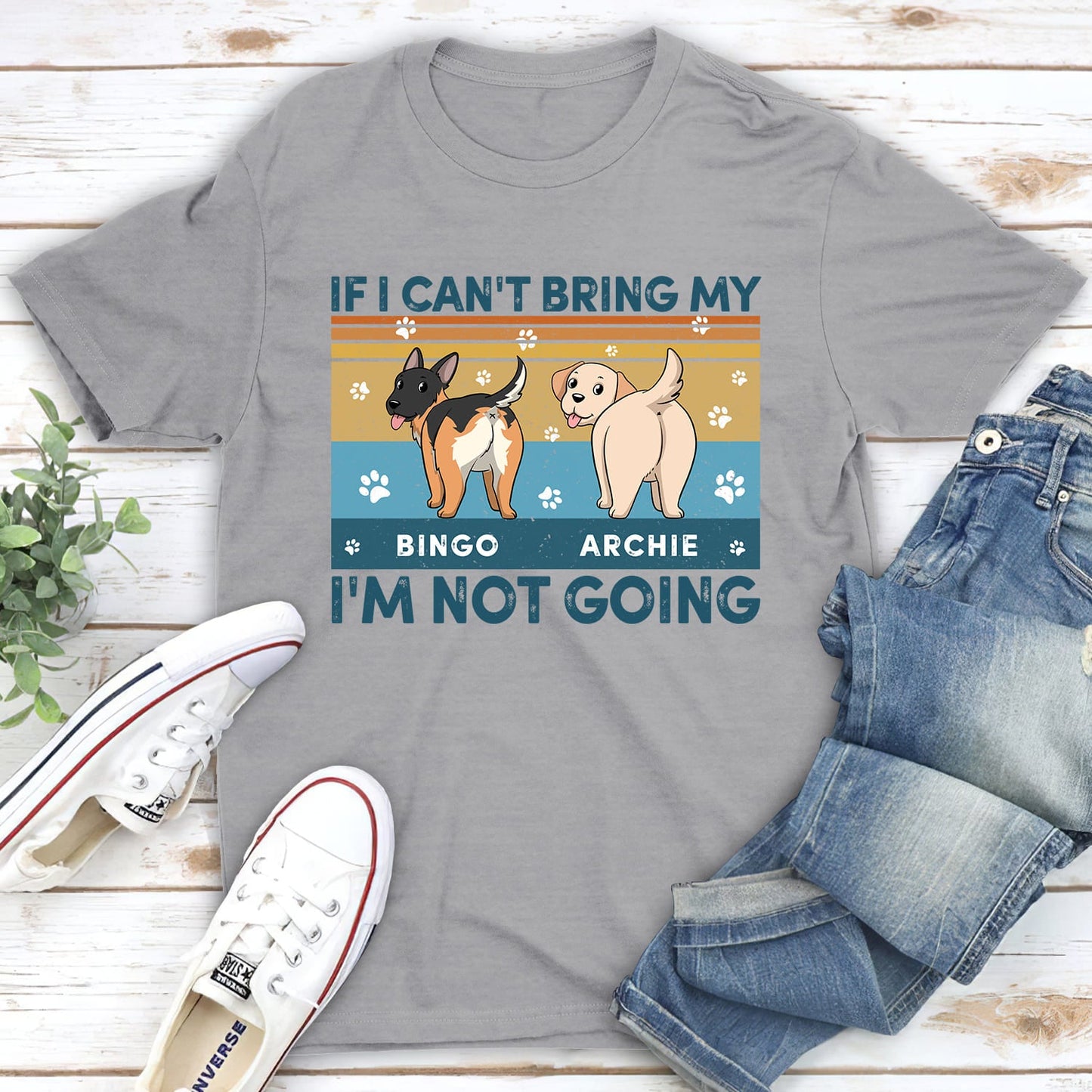 Brings My Dogs - Personalized Custom Unisex T-shirt