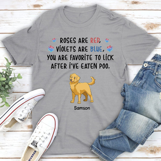 Dog Lick - Personalized Custom Unisex T-shirt