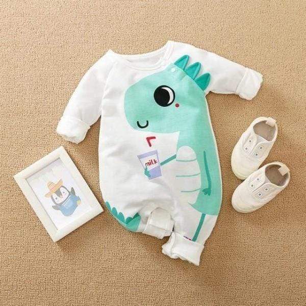 Boy's Clothing Dinosaur A / 3-6M Baby Cartoon Romper