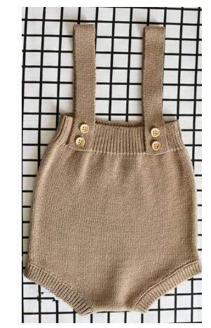Girl's Clothing Brown / 24M Baby Knitted Cardigan Romper