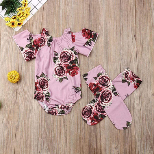 24M Floral Short Sleeve Romper