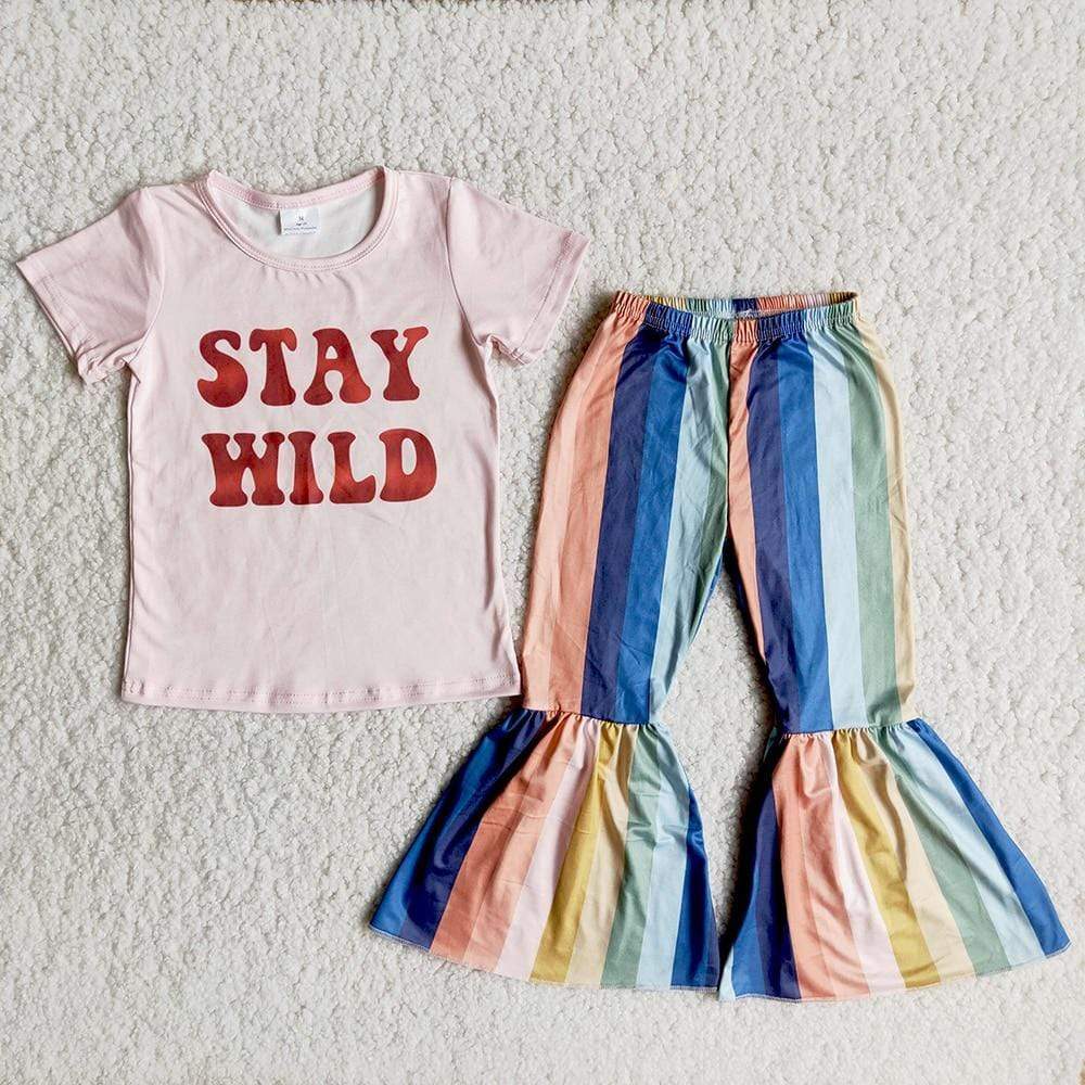 Girl's Clothing 8-9T Girl Retro Hippie Outfit