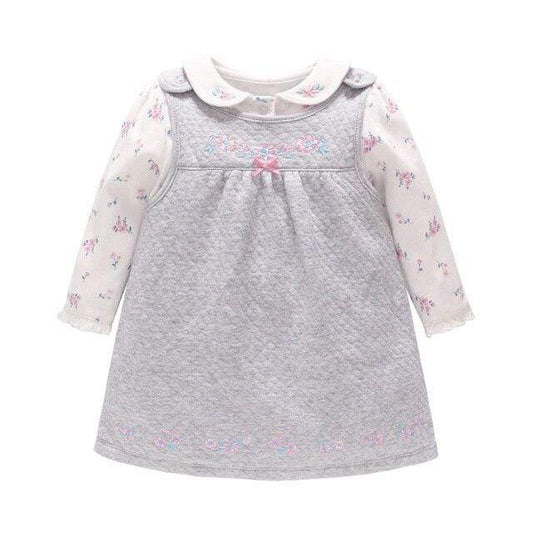 Gray / 12M Long Sleeves Cute dress