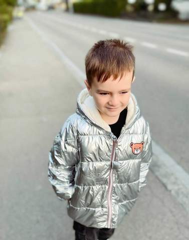 Girl's Clothing Silver / 24M Padded Hooded Jacket