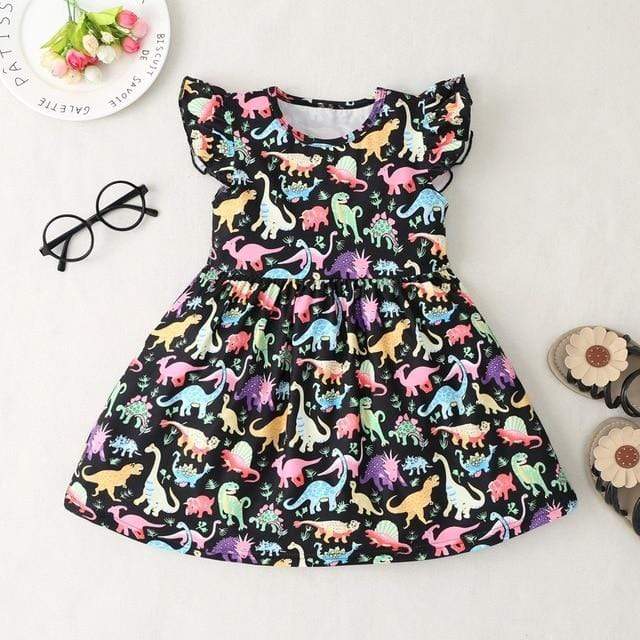 Girl's Clothing XH00188-heise / 24M Unicorn Dinosaur  Dress