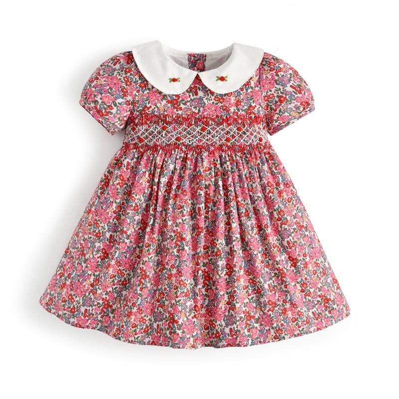 Girl's Clothing Flower D / 12M Vintage Floral Smock Dress