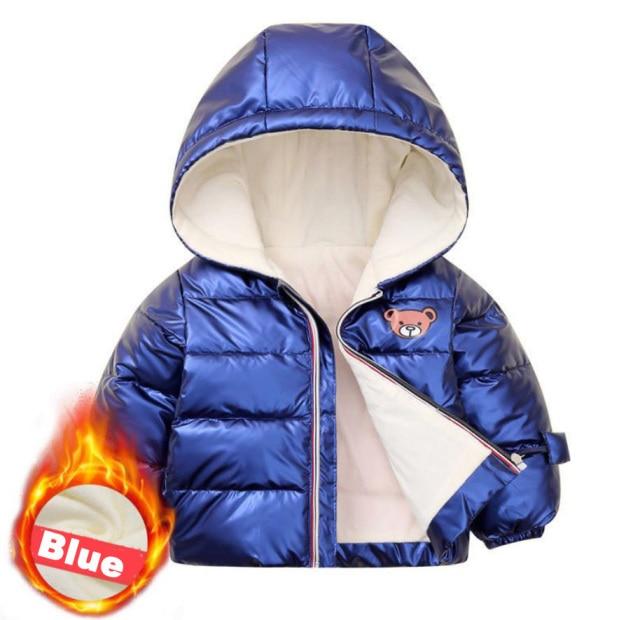 Girl's Clothing Blue / 6T(Length 48CM) Winter Jacket For Girls Coat