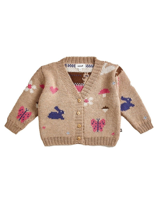 MOTIF CARDIGAN, MULTI PRINT