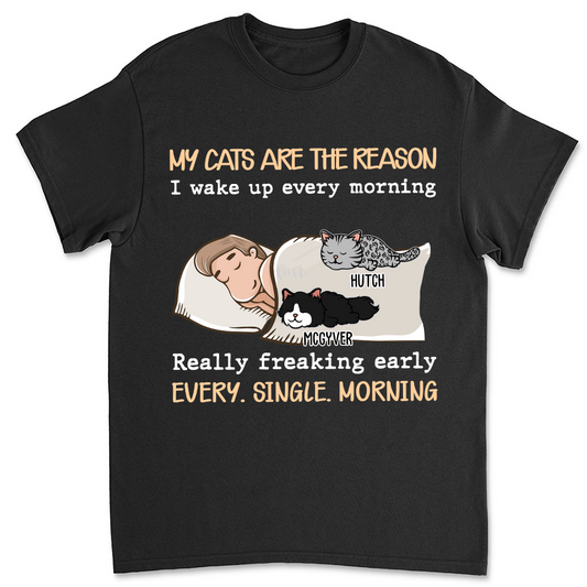 My Cat Is The Reason  - Personalized Custom Unisex T-shirt