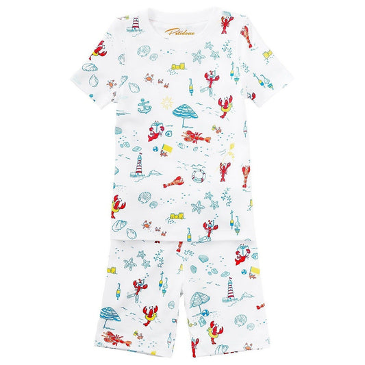 Petidoux Lobsters on Vacation Short Sleeve Summer Pajama