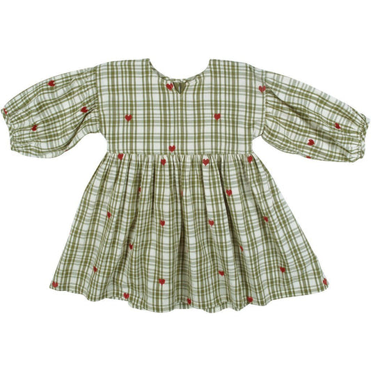 Pink Chicken Celeste Plaid w/ Hearts