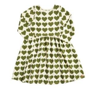 Pink Chicken Organic Olive Hearts Steph Dress