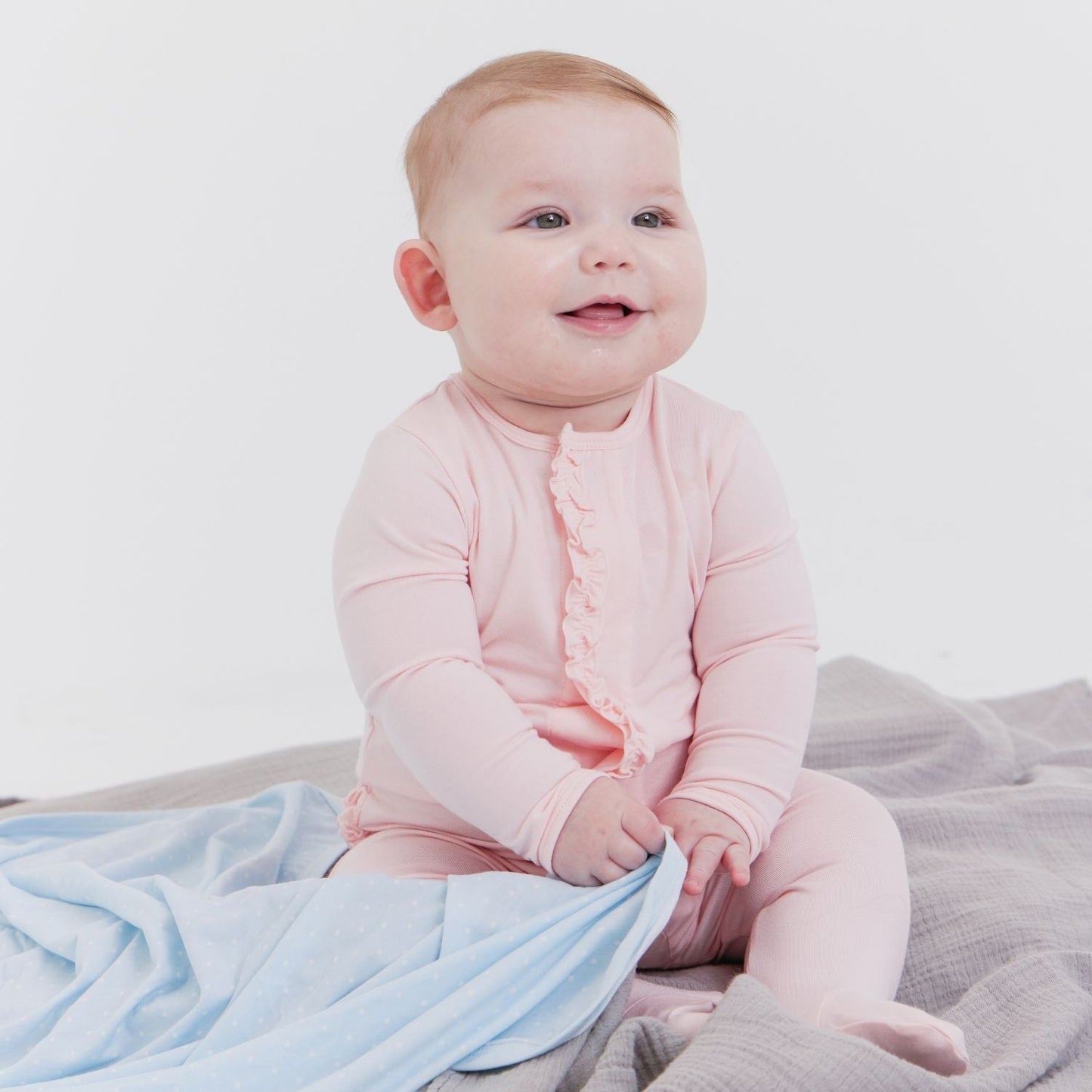 Magnetic Me Pink Dogwood Modal Magnetic Parent Favorite Footie With Ruffles