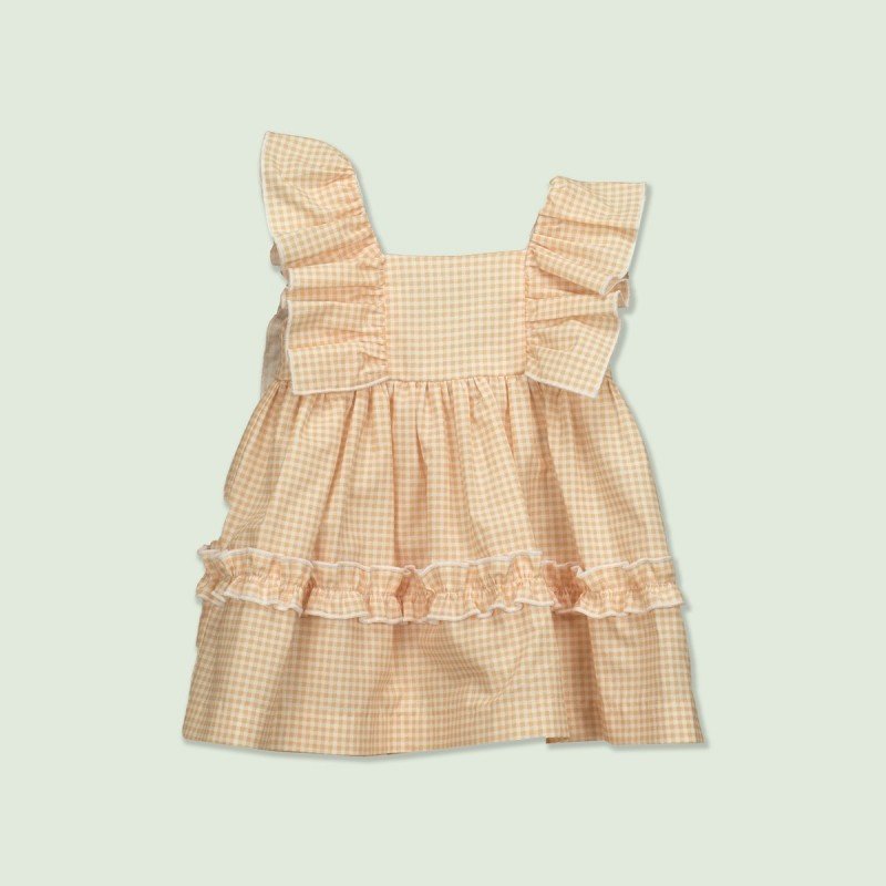 Ruffle Strap Dress Artemisa Orange