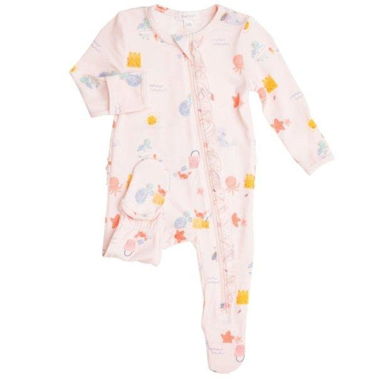 Sandcastles Ruffle Footie