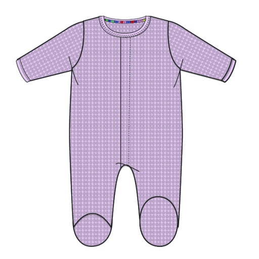 Magnetic Me Lilac Snow Waffle Footie