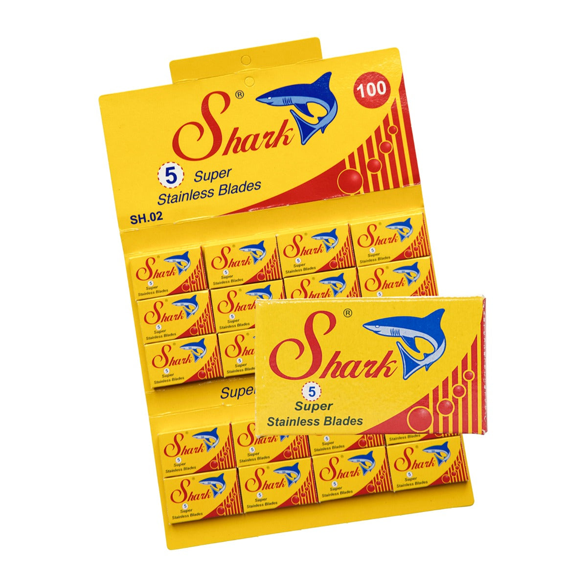 Shark Super Stainless Double Edge Razor Blades (100)