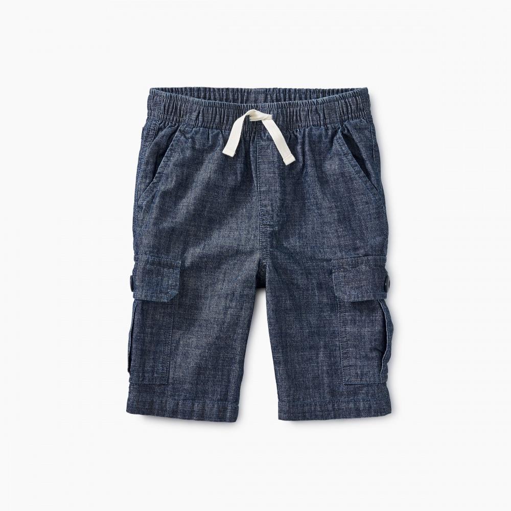 Tea Collection Chambray Cargo Shorts