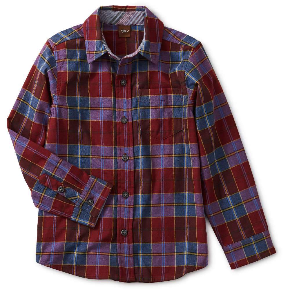 Tea Collection Family Plaid Button Up Shirt