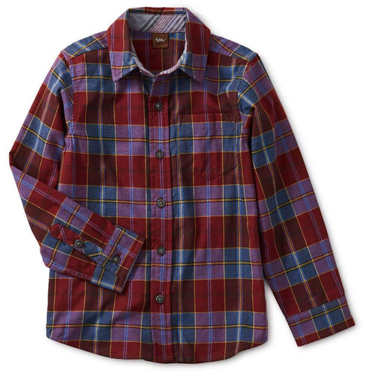 Tea Collection Family Plaid Button Up Shirt