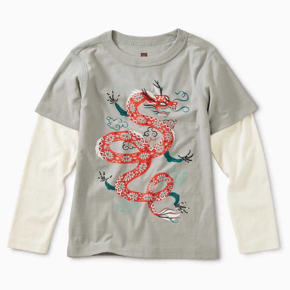 Tea Collection Fire Dragon Graphic Tee