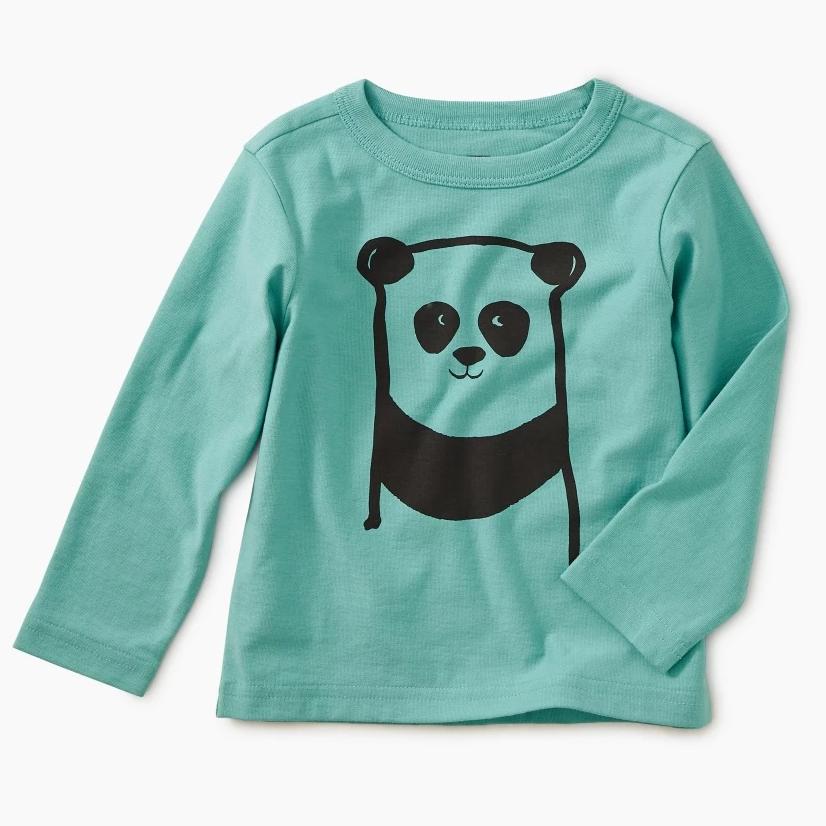 Tea Collection Panda Graphic Baby Tee