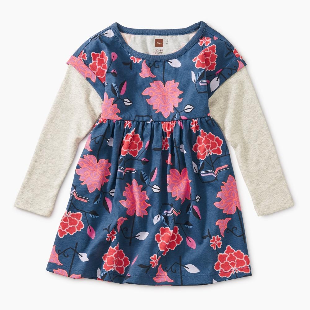Tea Collection Printed Layered Baby Dress