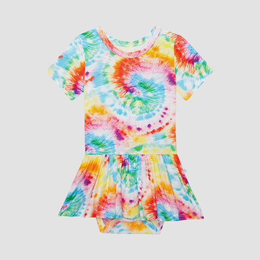 Totaly Tie Dye Twirl Skirt Bodysuit