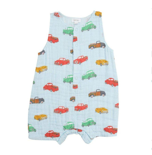 Vintage Trucks Shortie Romper