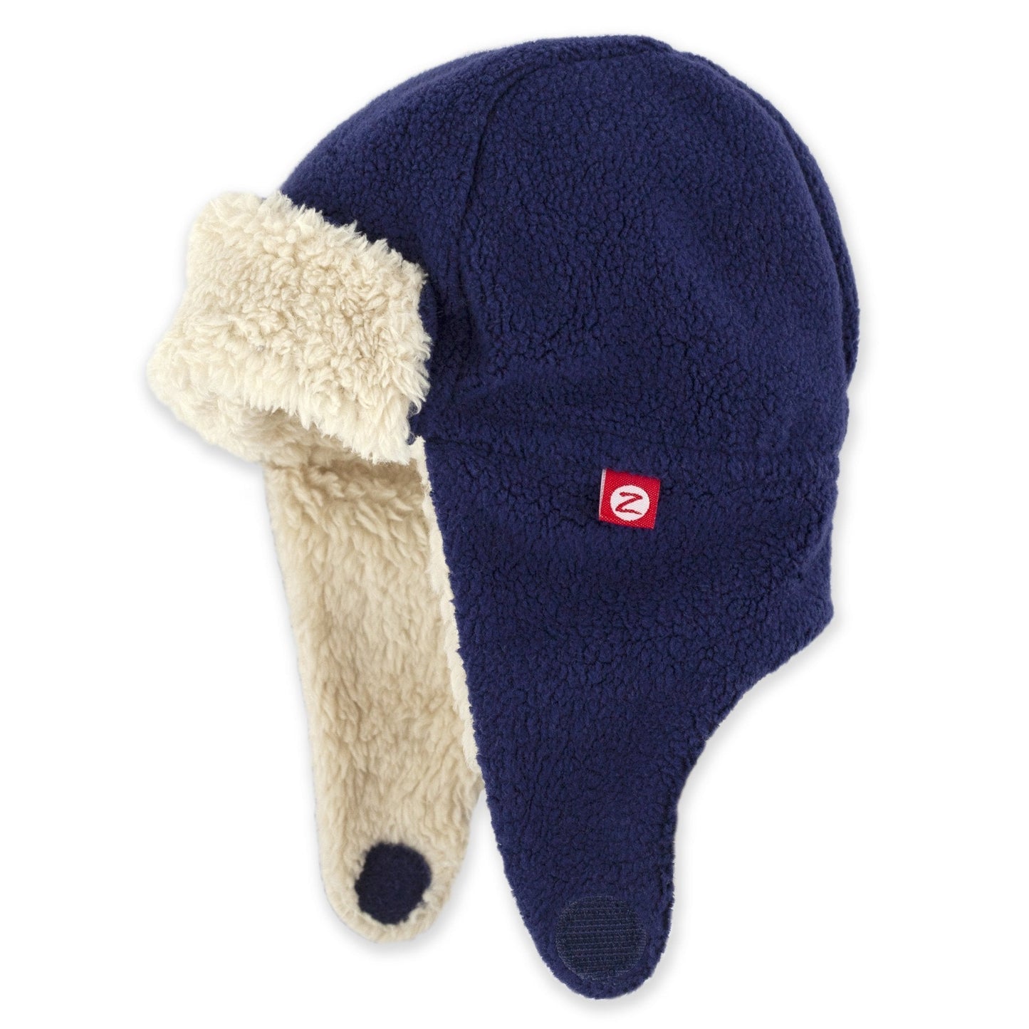 Zutano Furry Fleece Trapper Baby Hat - Tadpole