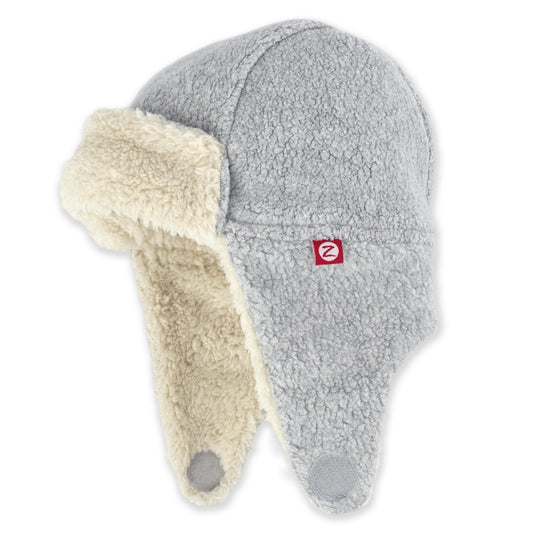 Zutano Furry Fleece Trapper Baby Hat - Tadpole